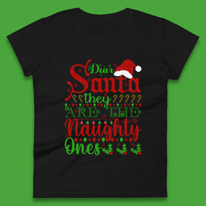 dear santa christmas womens t shirt