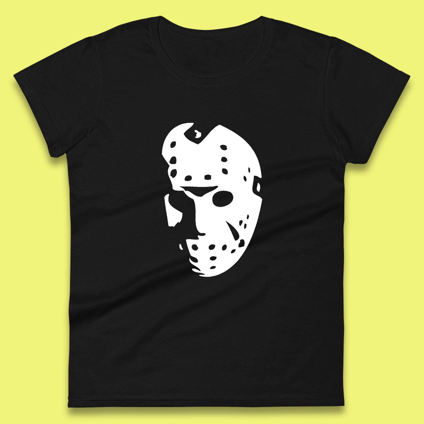 Halloween Jason Voorhees Horror Face Mask Friday The 13th Horror Movie Character Womens Tee Top