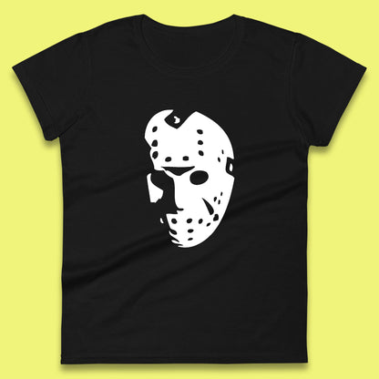 Halloween Jason Voorhees Horror Face Mask Friday The 13th Horror Movie Character Womens Tee Top