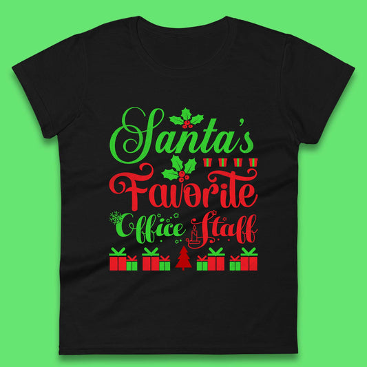 Office Staff Christmas Womens T-Shirt