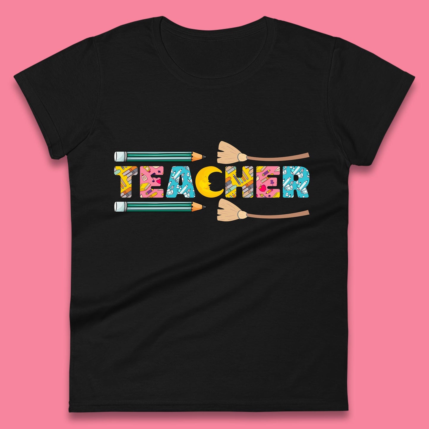 Halloween Teacher Spooky Teacher Ghost Halloween School Womens Tee Top