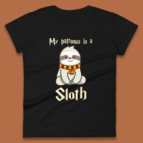My Patronus Is A Sloth Harry Potter Sloth Funny Magical Wizard And Sloth Lover Lazy Days Humorous Womens Tee Top