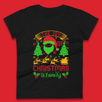the joy of christmas is family womens top