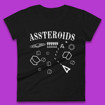 Assteroids Video Game Womens T-Shirt