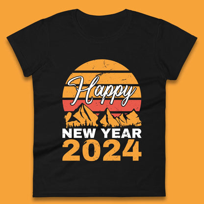 Happy New Year 2024 Camping Camping Womens T-Shirt