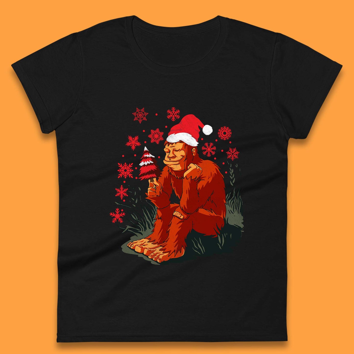 bigfoot christmas shirt