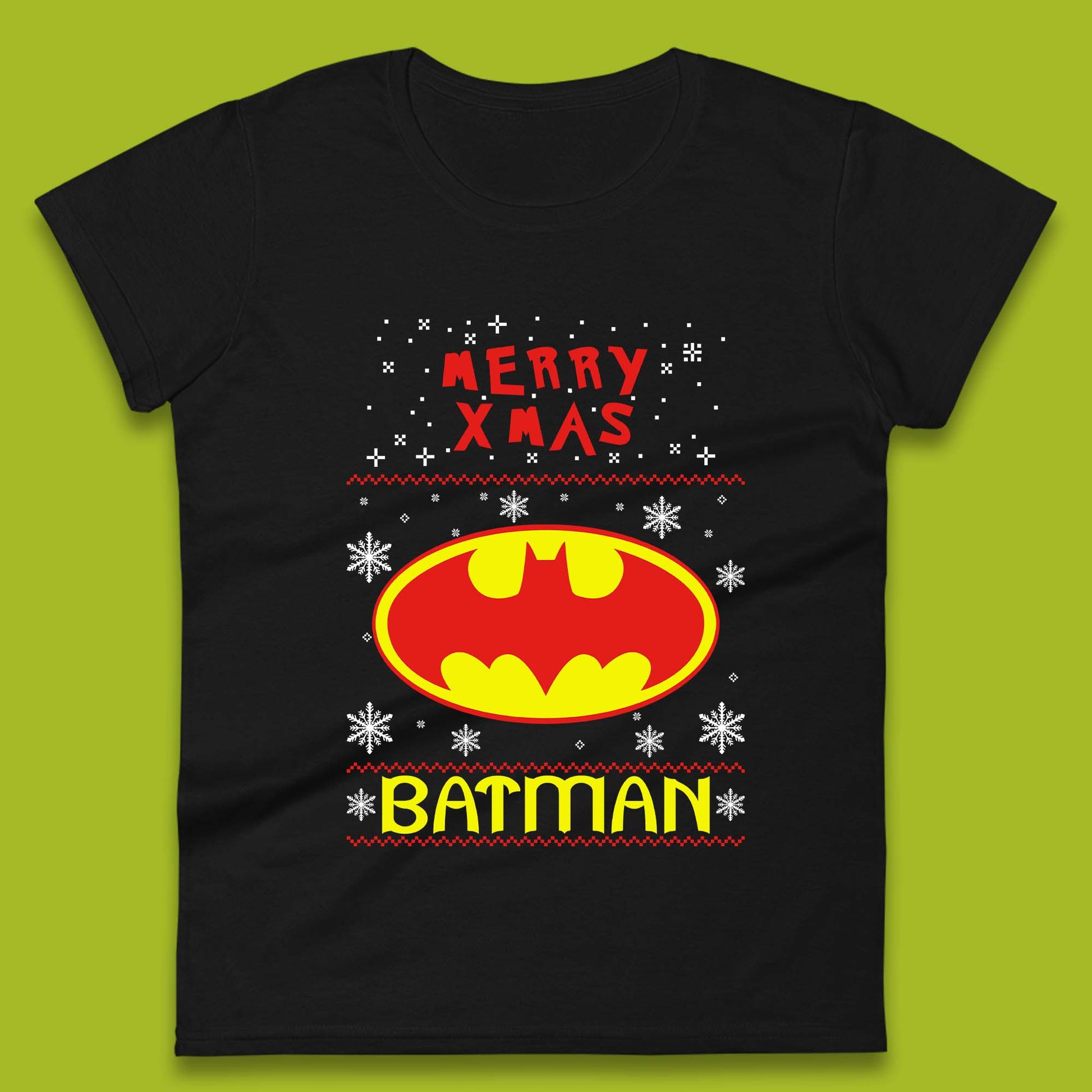 batman christmas womens t shirt