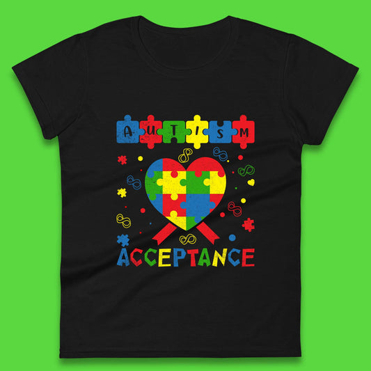 Autism Acceptance Awareness Womens T-Shirt