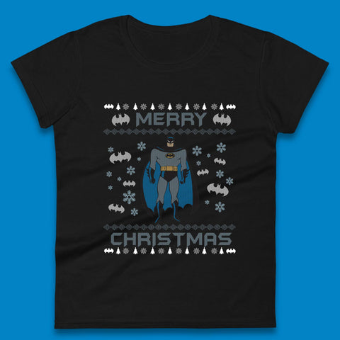 Batman Christmas Womens T-Shirt