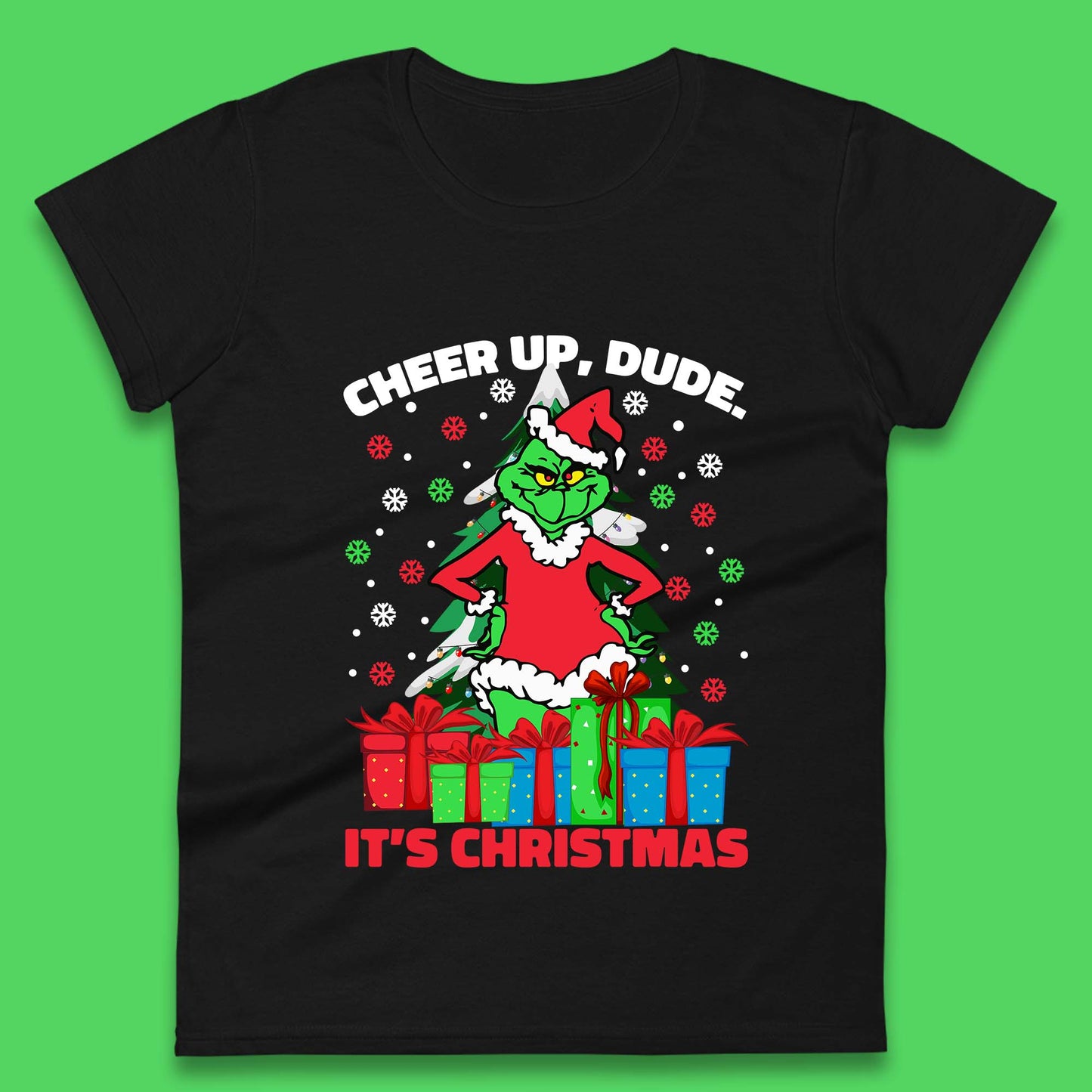 cheer up dude it's christmas womens top