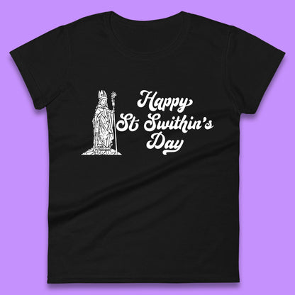 Happy St. Swithin's Day Swithun Weather Folklore Saint Swithun's Day Womens Tee Top