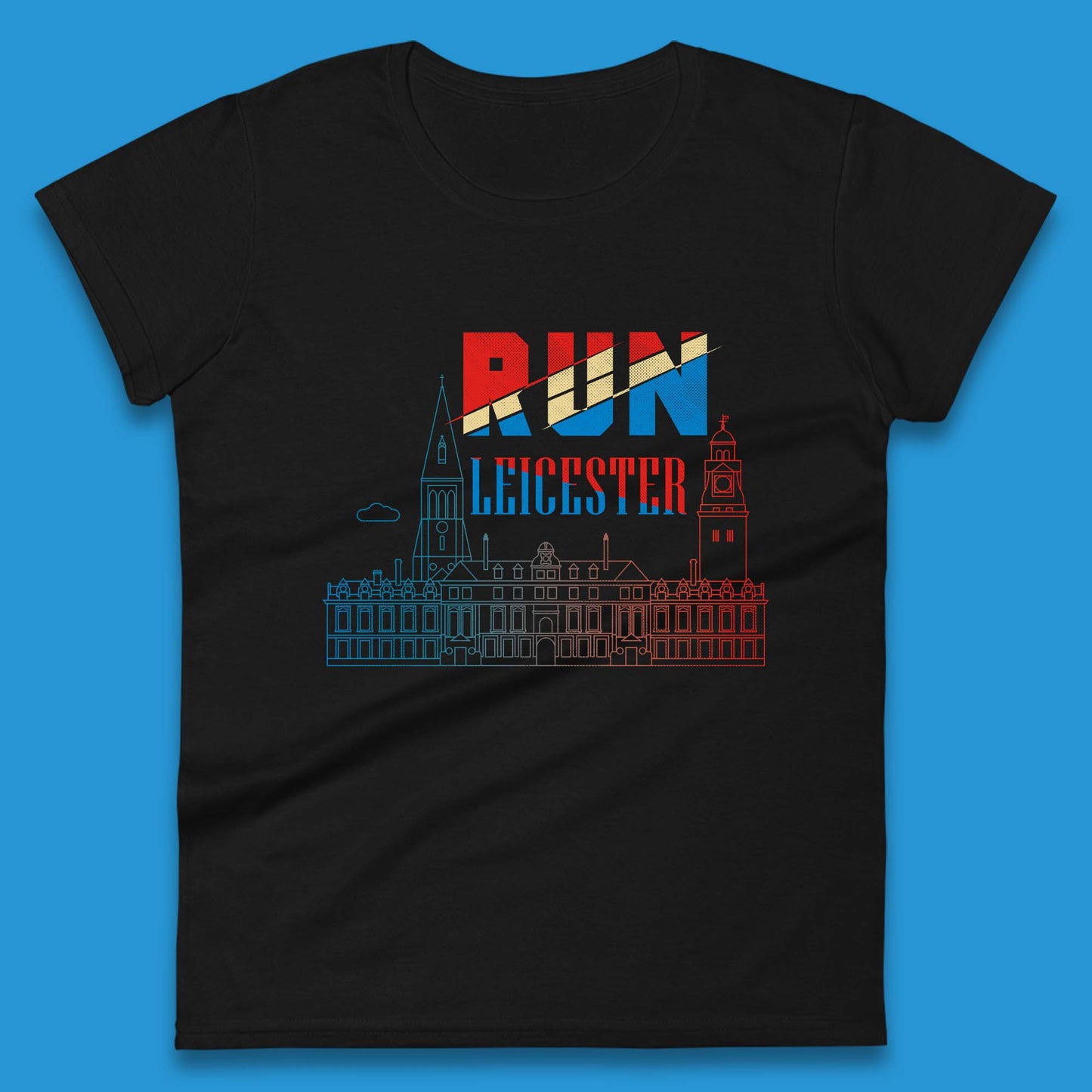 Run Leicester Festival - Souvenir Race Leicester Running Womens Tee Top