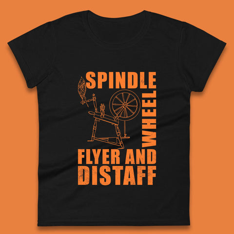 Spindle Wheel Womens T-Shirt