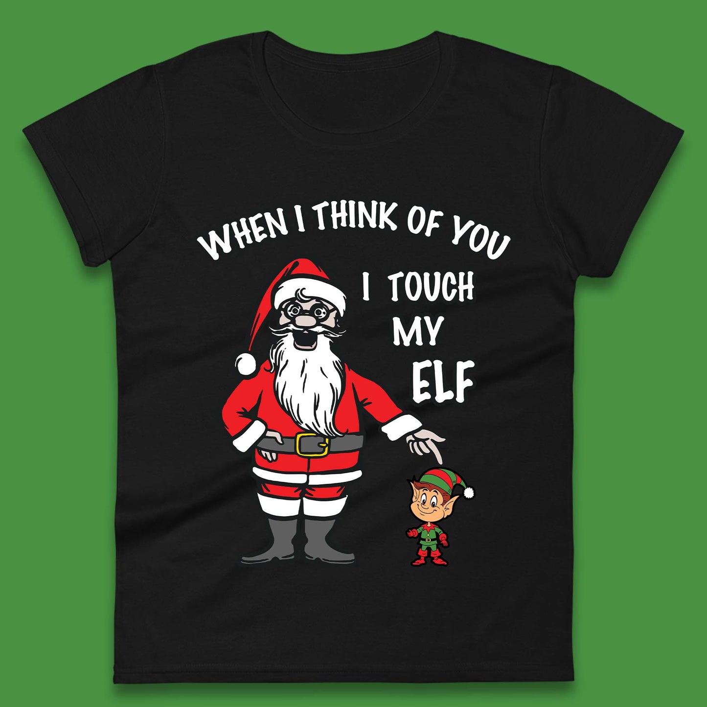 Cheeky Rude Funny Christmas Womens T-Shirt