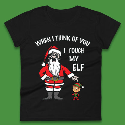 Cheeky Rude Funny Christmas Womens T-Shirt
