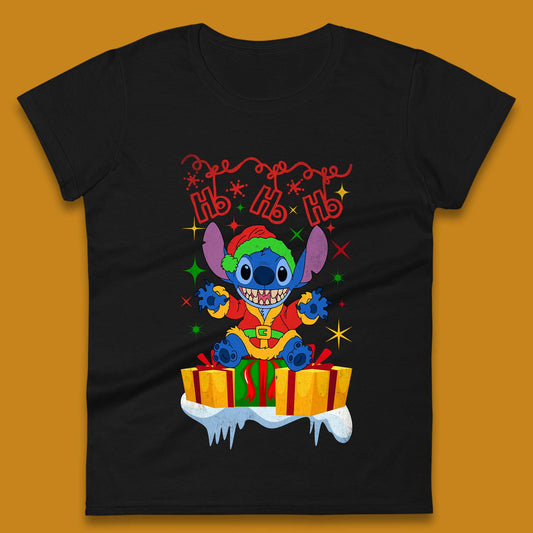 Elf Stitch Christmas Womens T-Shirt