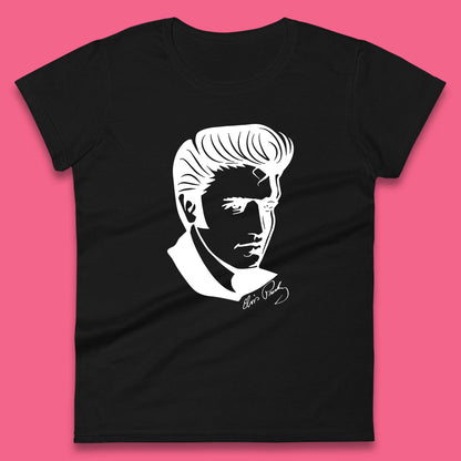 Elvis Presley American Singer King Of Rock And Roll Elvis Presley Lovers Womens Tee Top