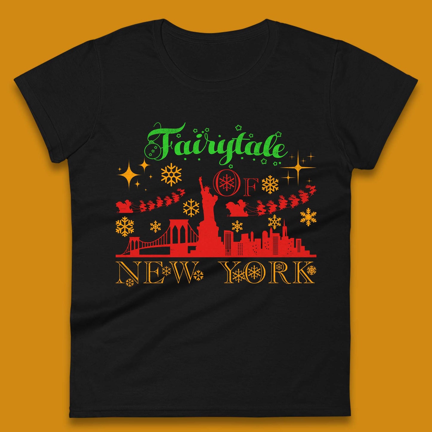 Fairytale Of New York Christmas Womens T-Shirt