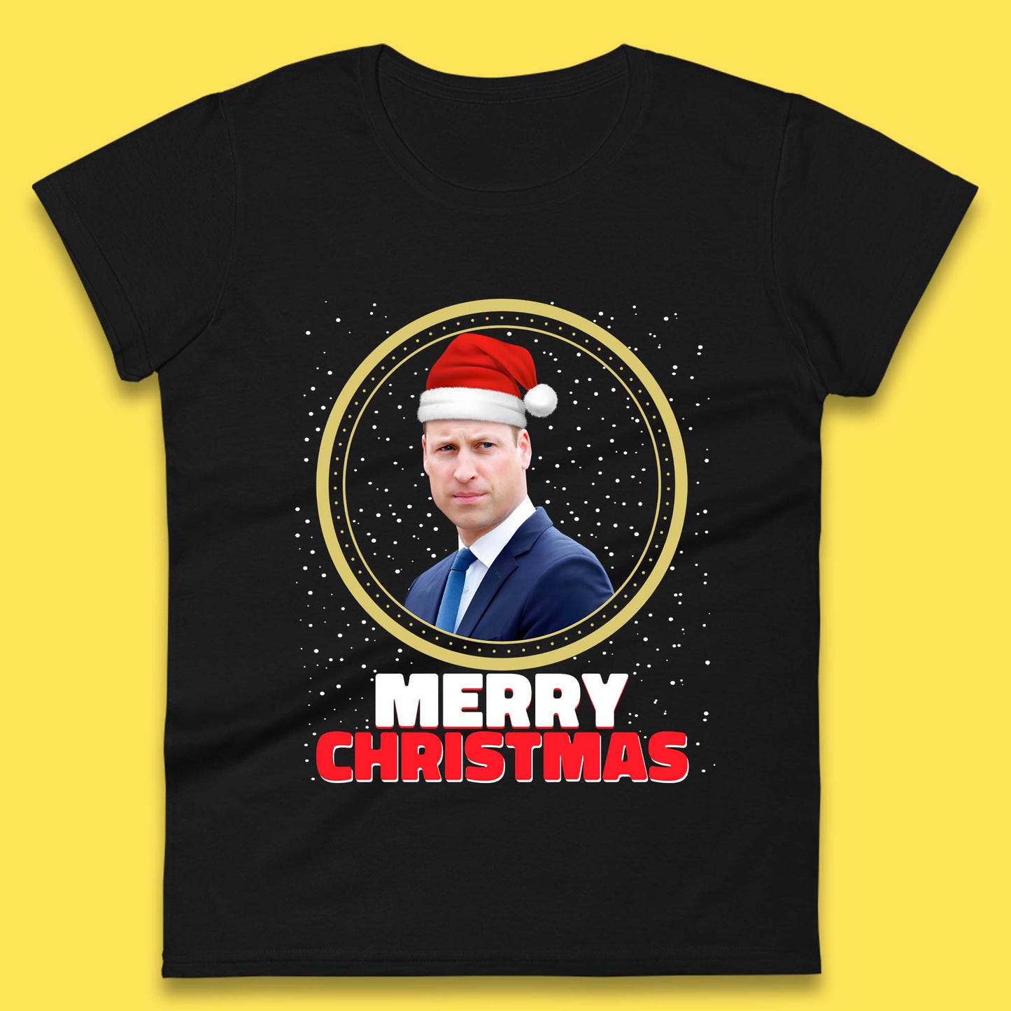 Prince William Christmas Womens T-Shirt
