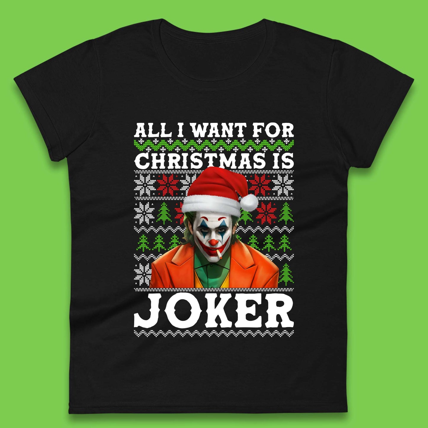 Want Joker For Christmas Womens T-Shirt