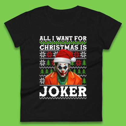 Want Joker For Christmas Womens T-Shirt
