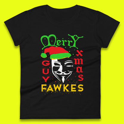anonymous mask christmas womens top