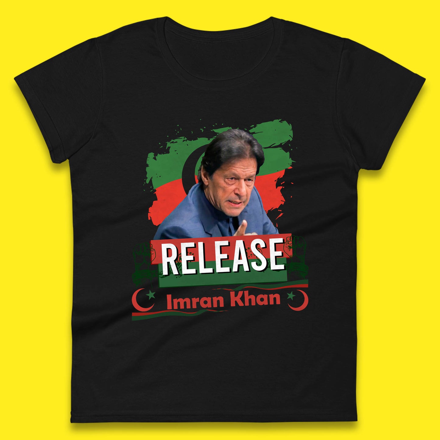 Release Imran Khan Prisoner No 804 Nation Stand With Imran Khan Pakistan Behind You Skipper Womens Tee Top