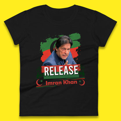 Release Imran Khan Prisoner No 804 Nation Stand With Imran Khan Pakistan Behind You Skipper Womens Tee Top