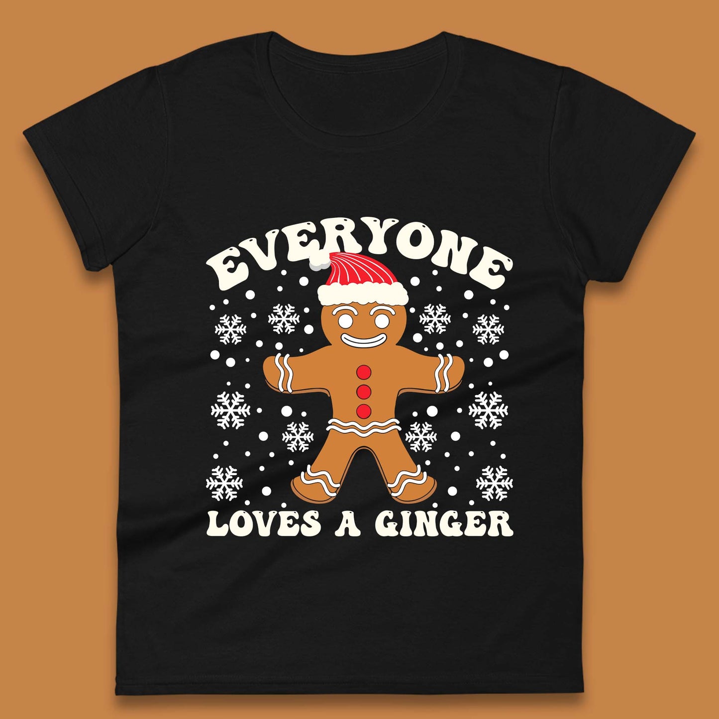 Gingerbread Christmas Womens T-Shirt