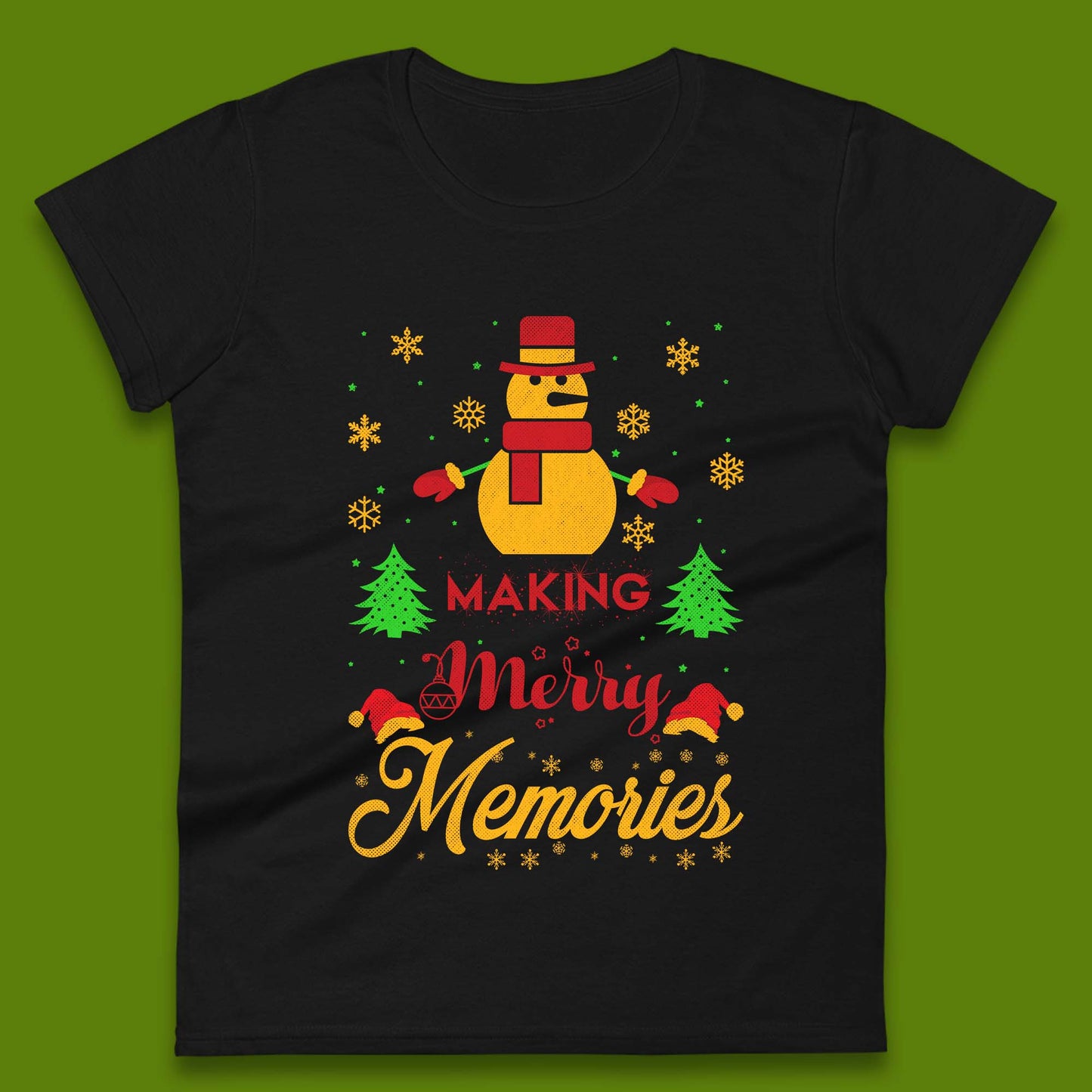Merry Memories Christmas Womens T-Shirt