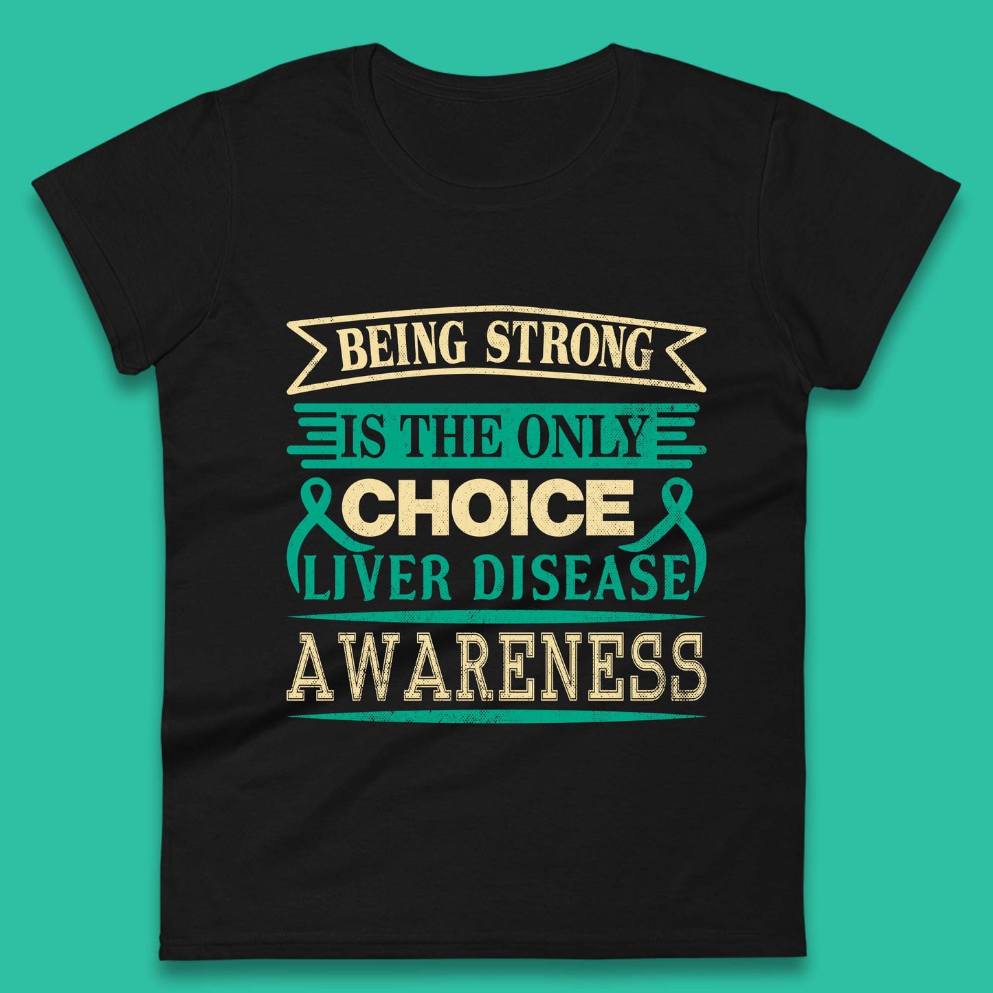 Liver Disease Awareness Womens T-Shirt