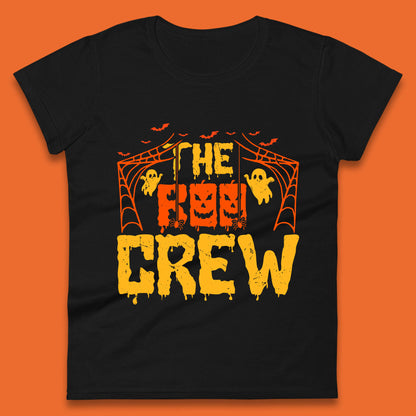 The Boo Crew Halloween Horror Spooky Boo Squad Matching Halloween Costume Womens Tee Top