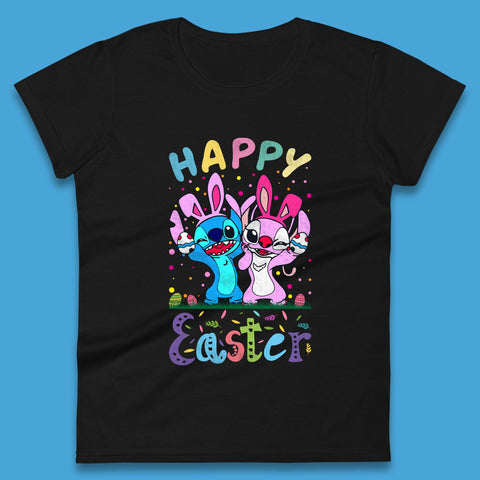 Happy Easter Stitch Womens T-Shirt
