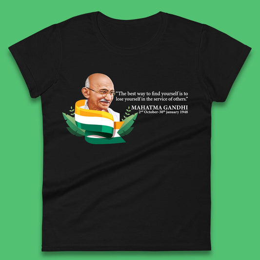 Mahatma Gandhi Quotes Womens T-Shirt