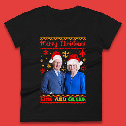King And Queen Christmas Womens T-Shirt