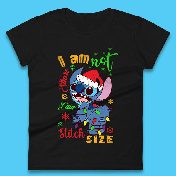 Stitch Size Christmas Womens T-Shirt