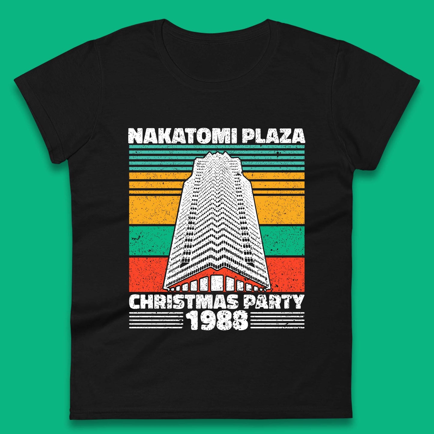 Nakatomi Plaza Christmas Party Womens T-Shirt