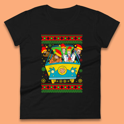 scooby doo christmas womens t shirt