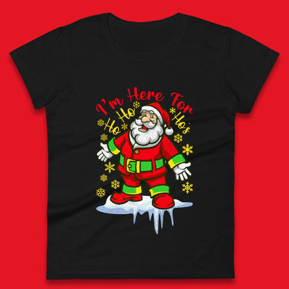 santa claus christmas womens t shirt