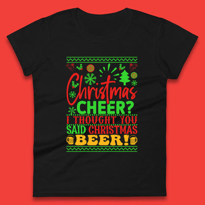 christmas cheer womens t shirt
