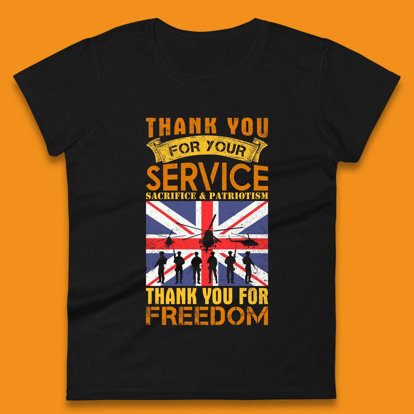 Thank You For Your Service Womens T-Shirt