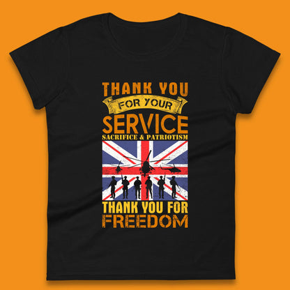 Thank You For Your Service Womens T-Shirt