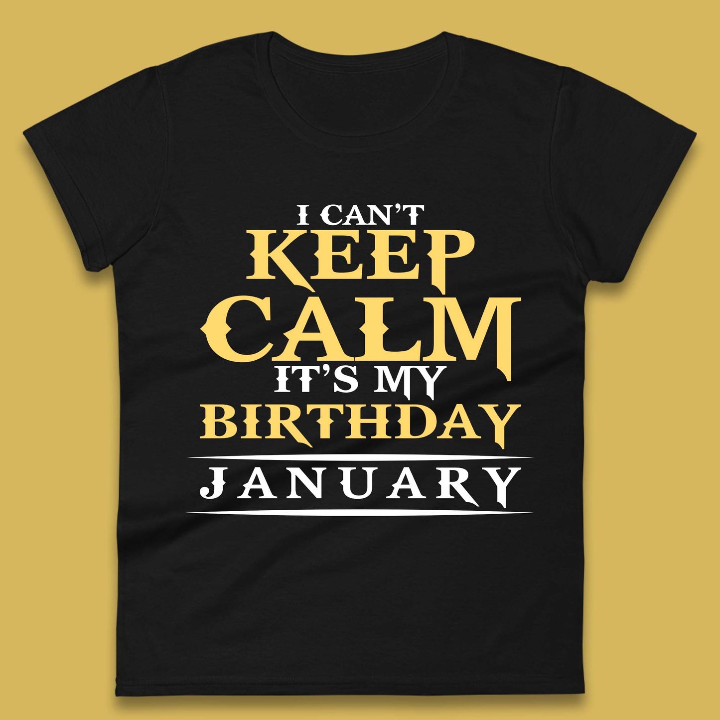January Birth Party Womens T-Shirt