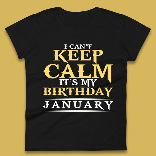 January Birth Party Womens T-Shirt