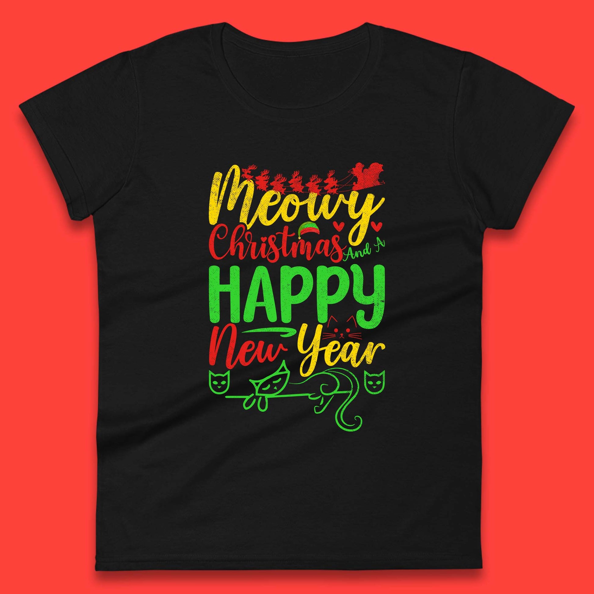 meowy christmas t shirt