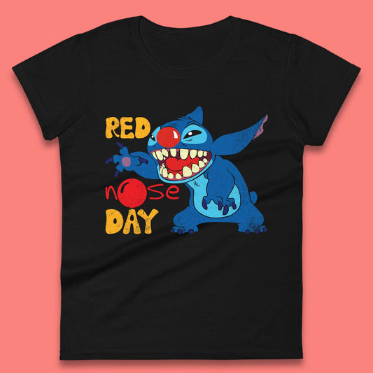 Stitch Red Nose Day Womens T-Shirt