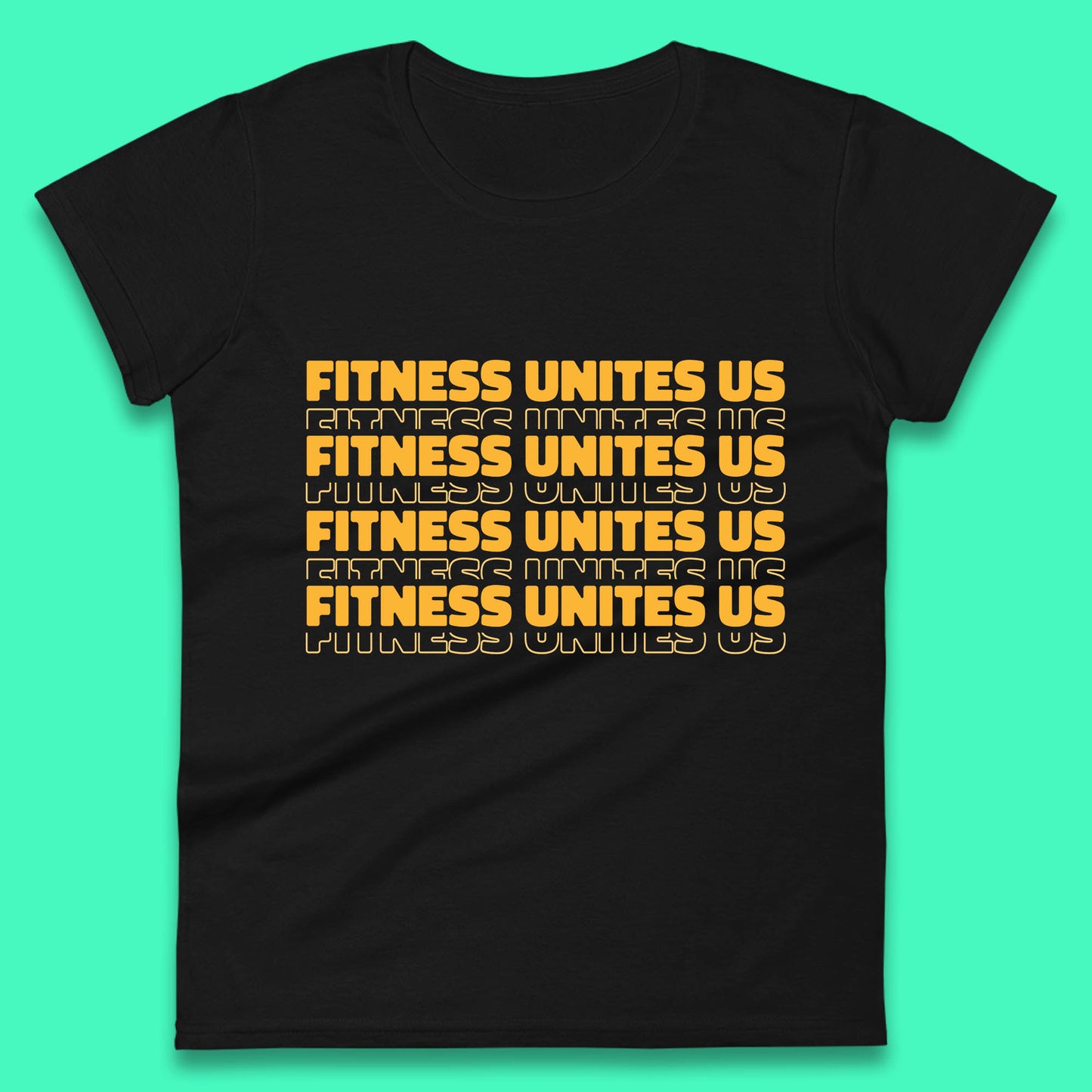 Fitness Unites Us National Fitness Day Gym Day Fitness Workout Womens Tee Top