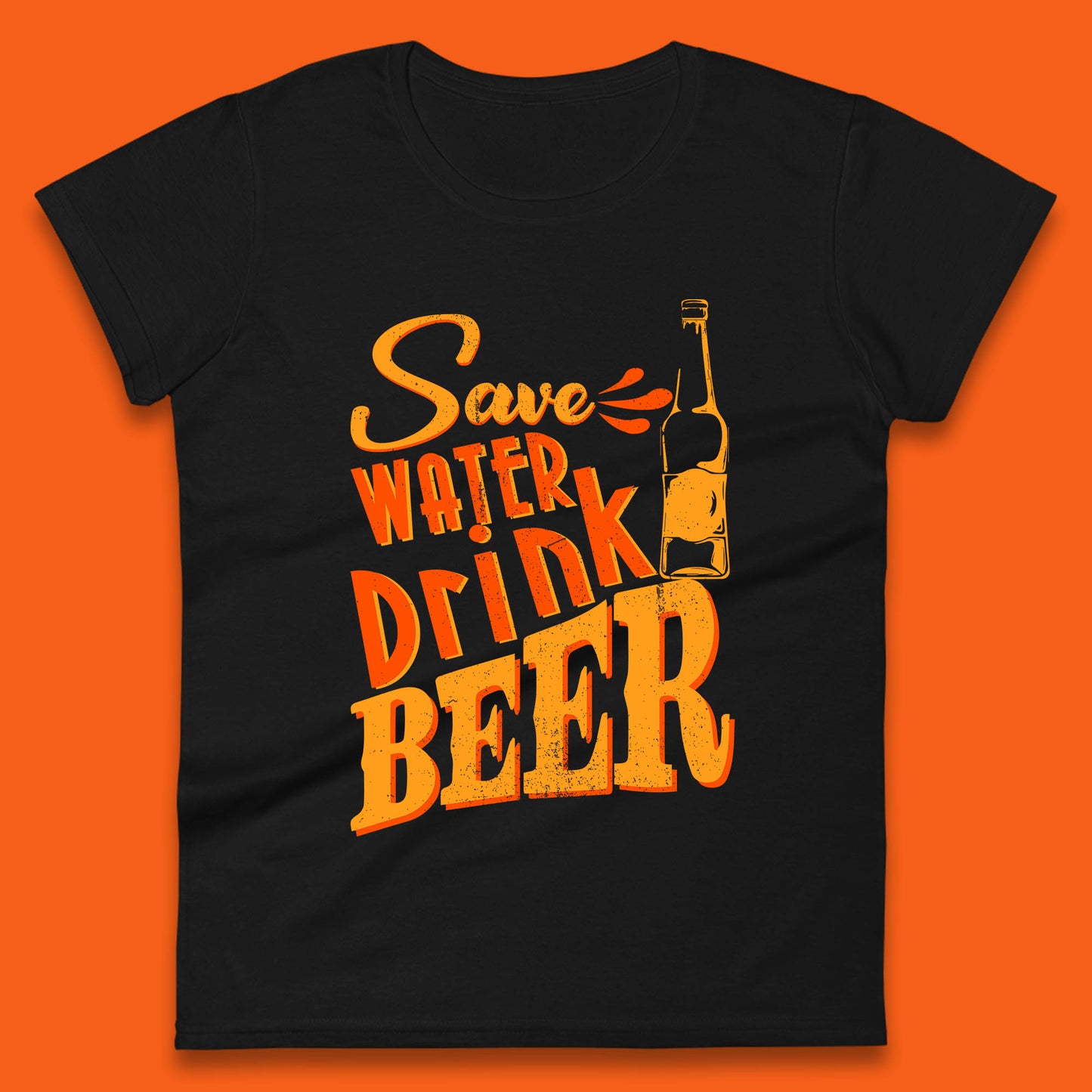 Save Water Drink Beer Halloween Horror Scary Beer Drinking Party Womens Tee Top