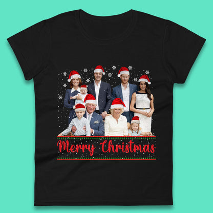 British Royal Family Succession Christmas Womens T-Shirt