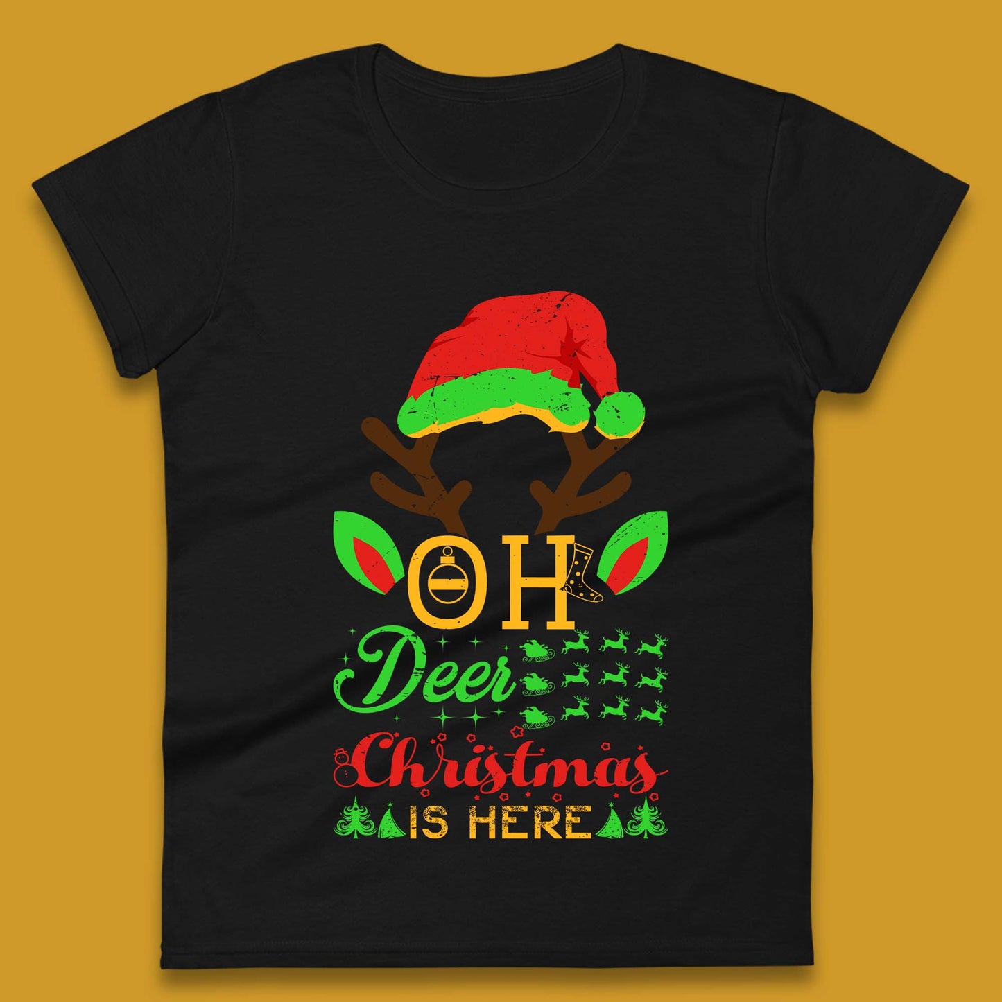 oh deer christmas is here tee